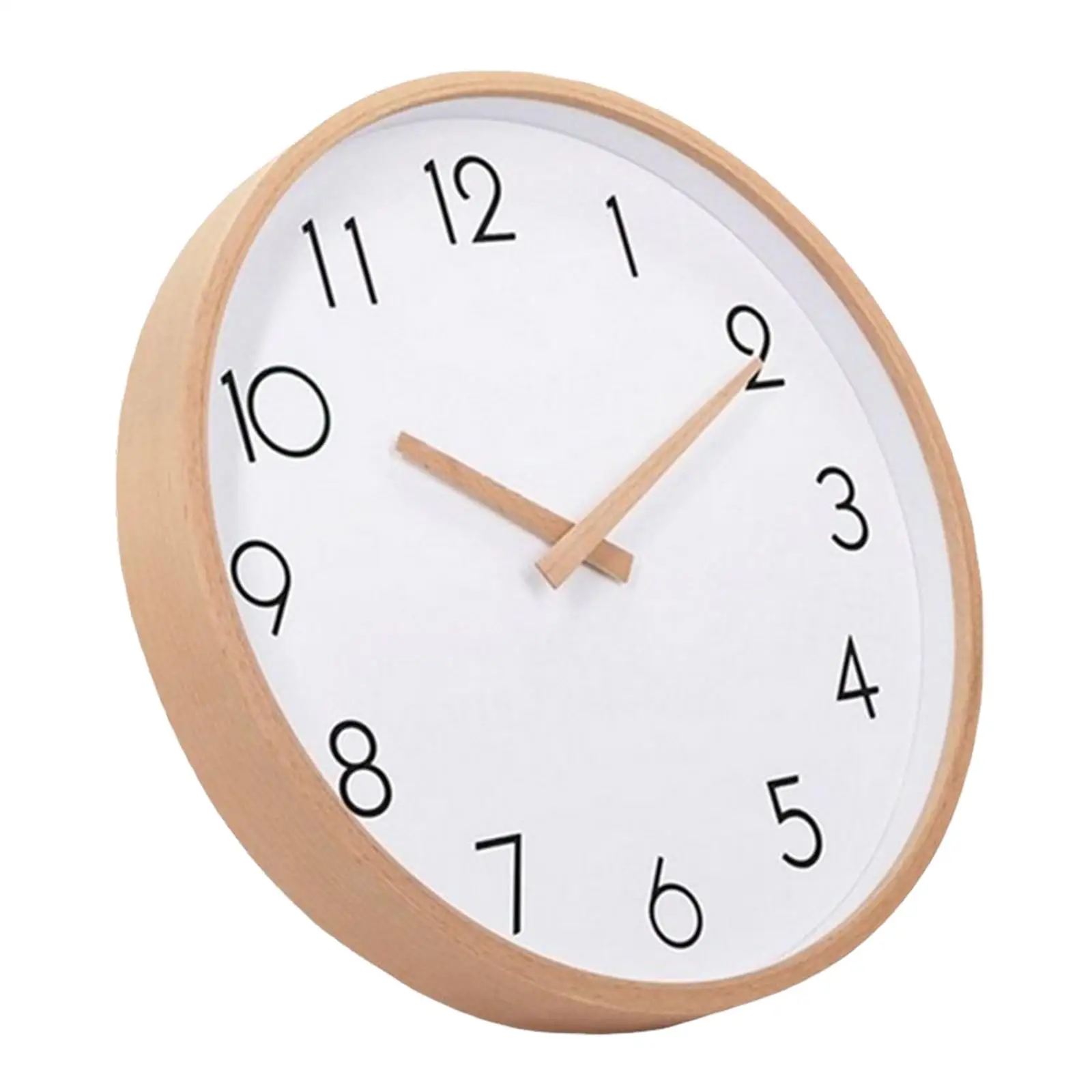 12 Inches Wall Clock Silent Round Modern Wall Clocks Battery Operated with