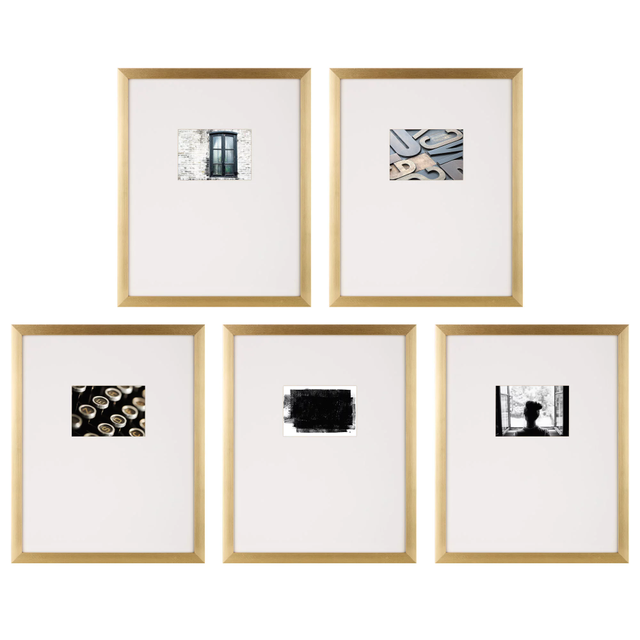 Reviews for INSTAPOINTS 8 x 8 Gold Hanging Picture Frame Set of 9