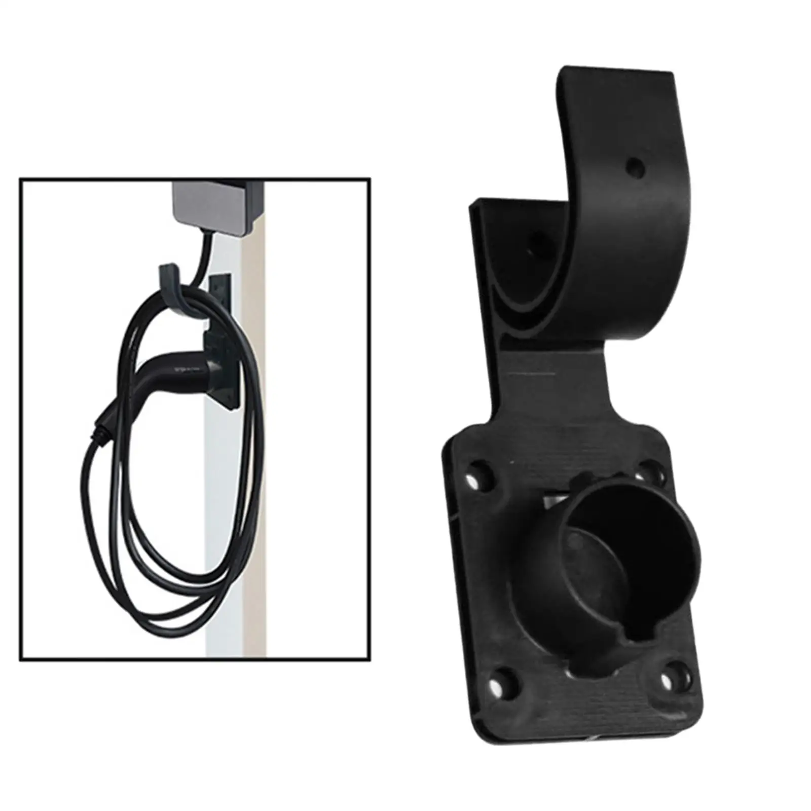 EV Charger Holder Easy Installation EV Charger Cable Holder Gun Head Socket Fit for Electric Car