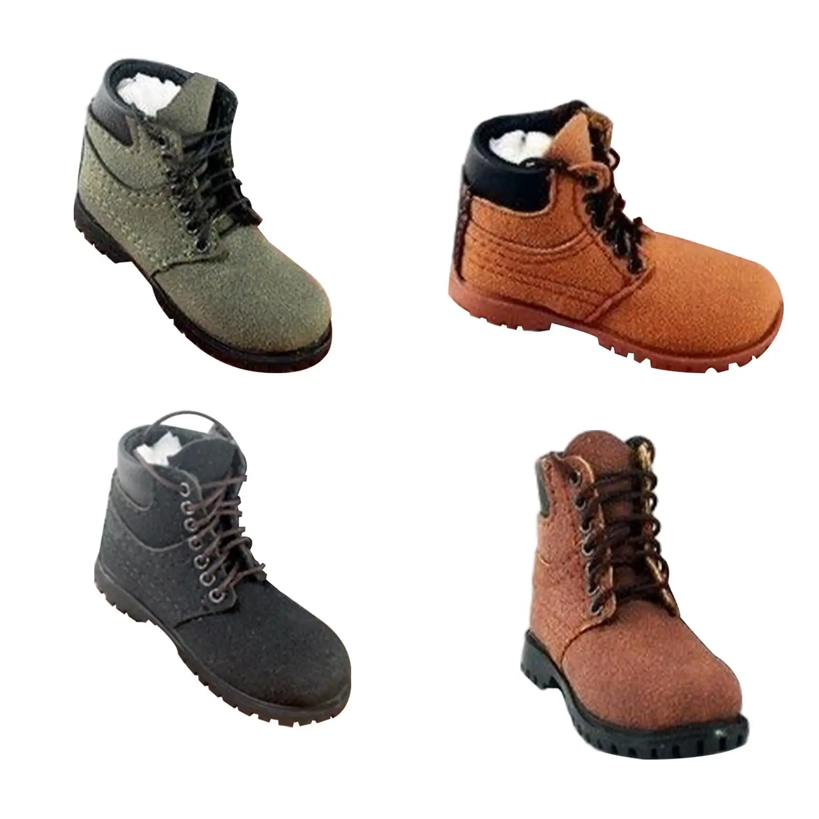 Miniature Mountaineering Boots 1/6 Scale Shoes for Male Doll Model Accessory