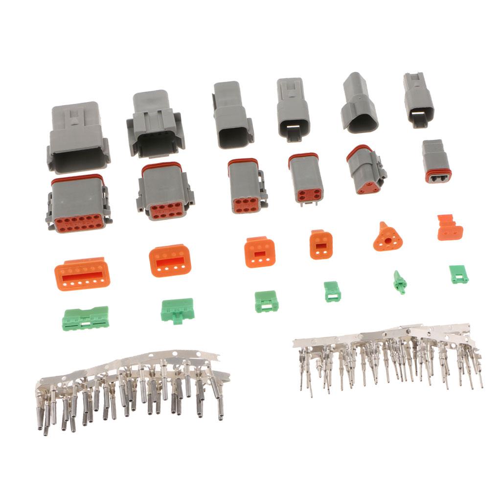 DEUTSCH Termial kit - 2 3 4 6 8 12 pin connectors 12v cable connector