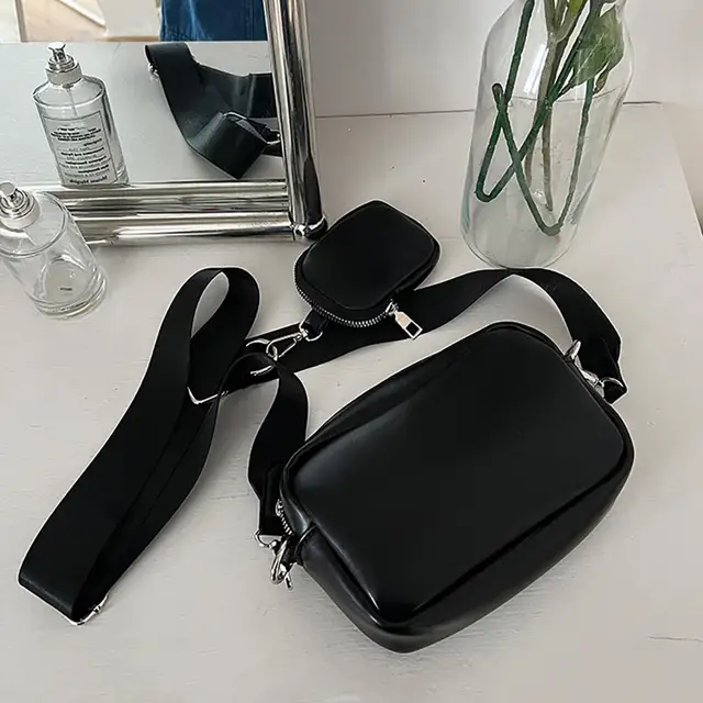 Dealcase Small Messenger Bag Casual Shoulder Bag Travel Organizer Bag Multi-Pocket Purse Handbag