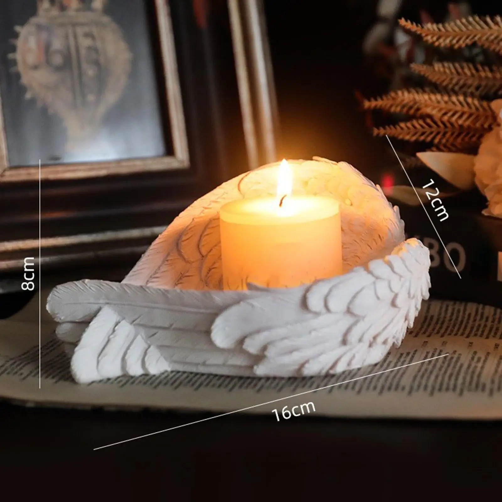 Resin Angel Candlestick Candle Holder for living Room Decorative Accessories