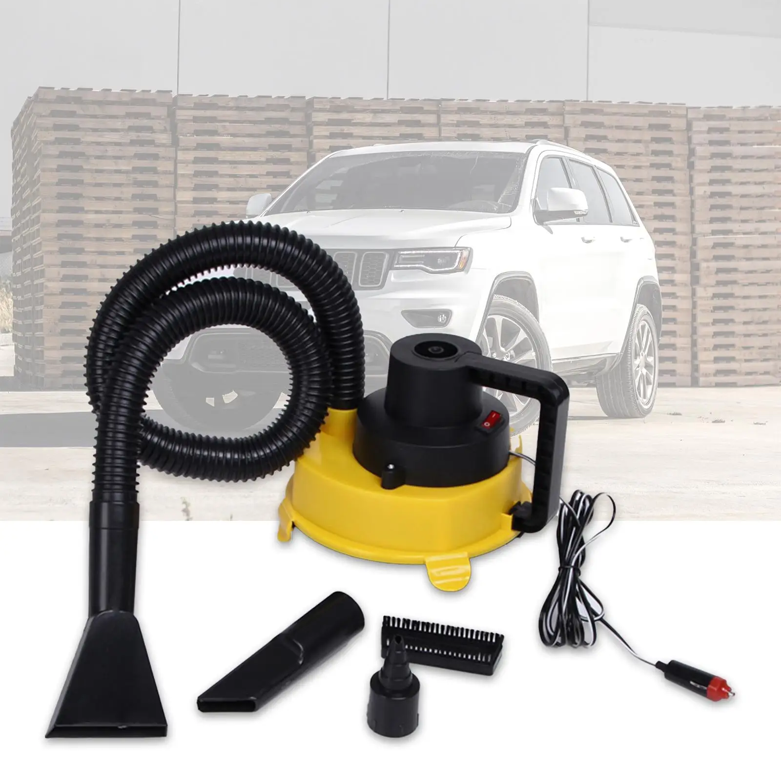 Car Vacuum Cleaner 12V Quick Cleaning Home Car Dual Use Portable Vacuum Cleaner Handheld Duster Dust Buster for Vehicle RV