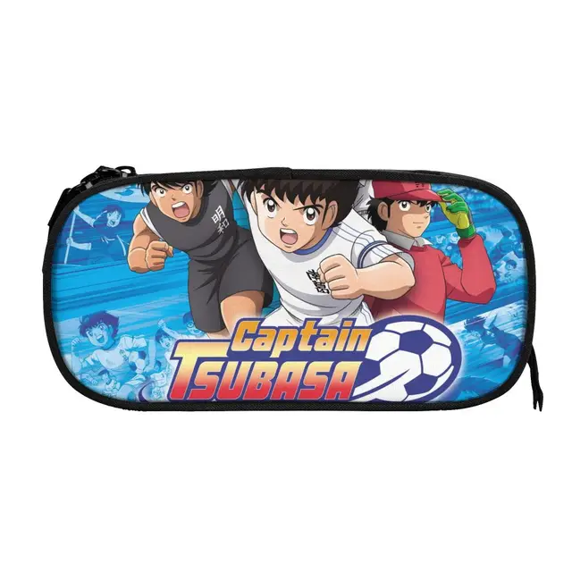 Kawaii Number 7 Soccer Pencil Cases for Girls Boys Large Storage