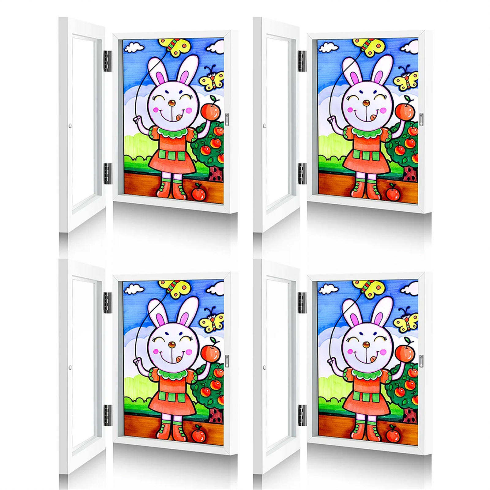 Title 15, Art Picture Frame-hinged Front Opening Changeab...