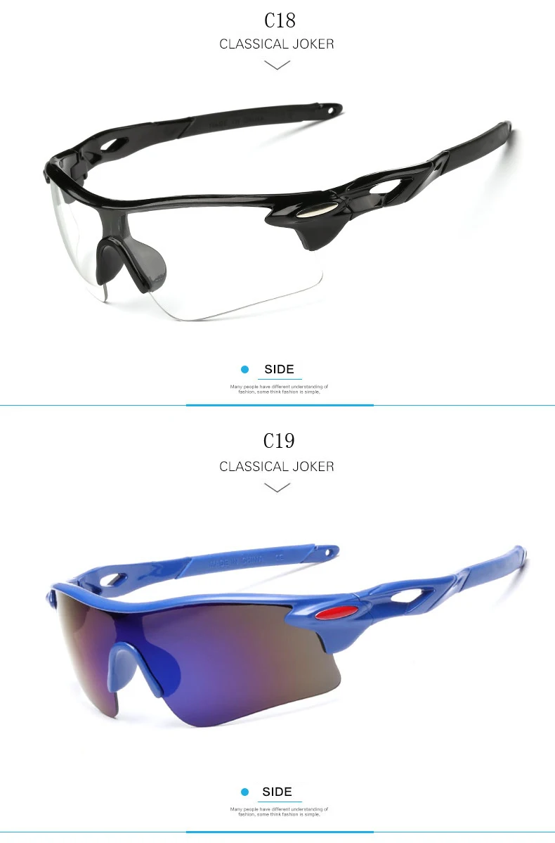 Sa9159204de494333af962b1b7911c1b4P RIDERACE Sports Men Sunglasses Road Bicycle Glasses Mountain Cycling Riding Protection Goggles Eyewear Mtb Bike Sun Glasses