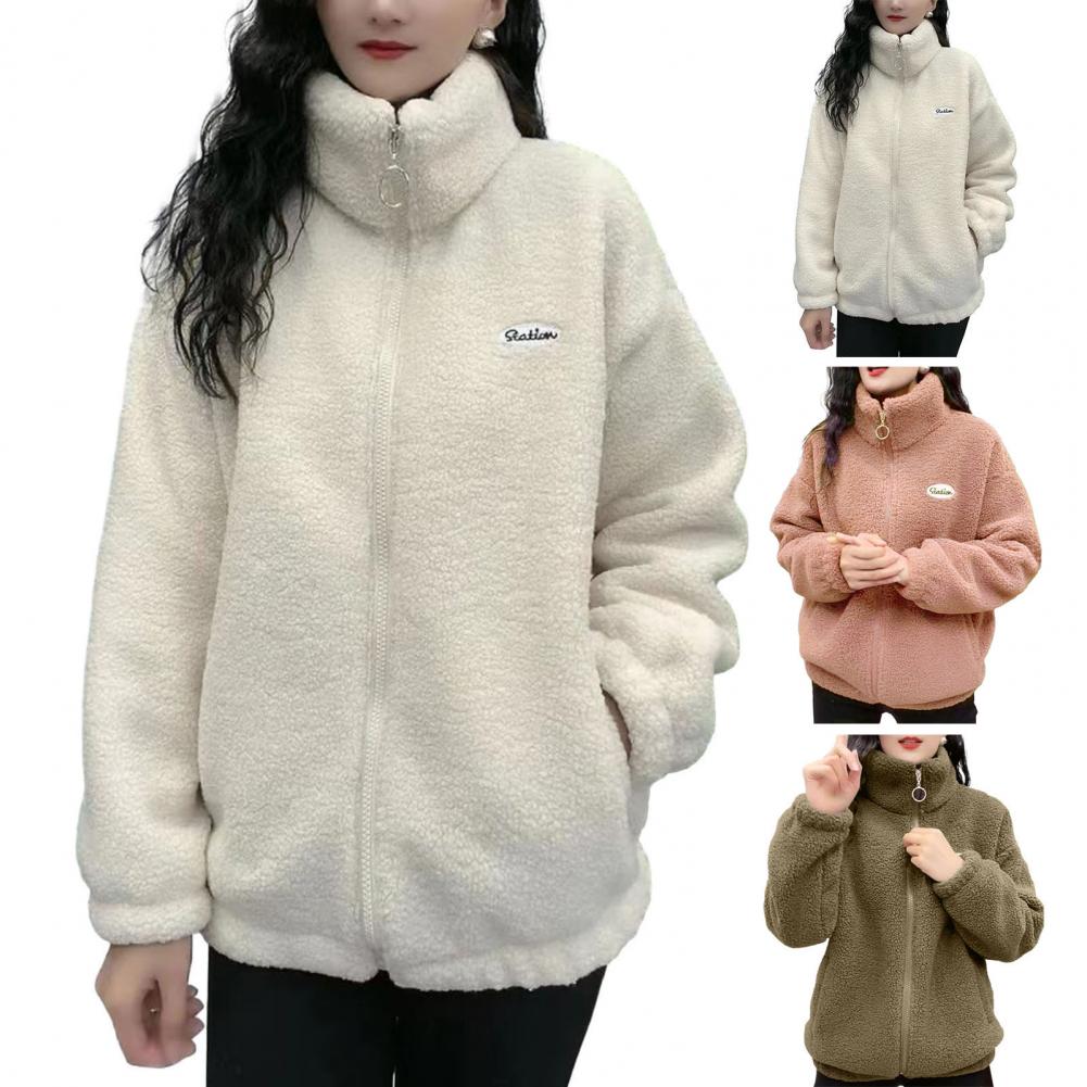 Title 9, Hip Hop Autumn Winter Fleece Fluffy Jacket Stre...