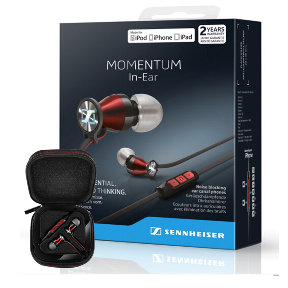 100% оригинальные наушники Sennheiser с глубокими басами, проводная и  точная эргономичная гарнитура, спортивные наушники-вкладыши с микрофоном |  AliExpress