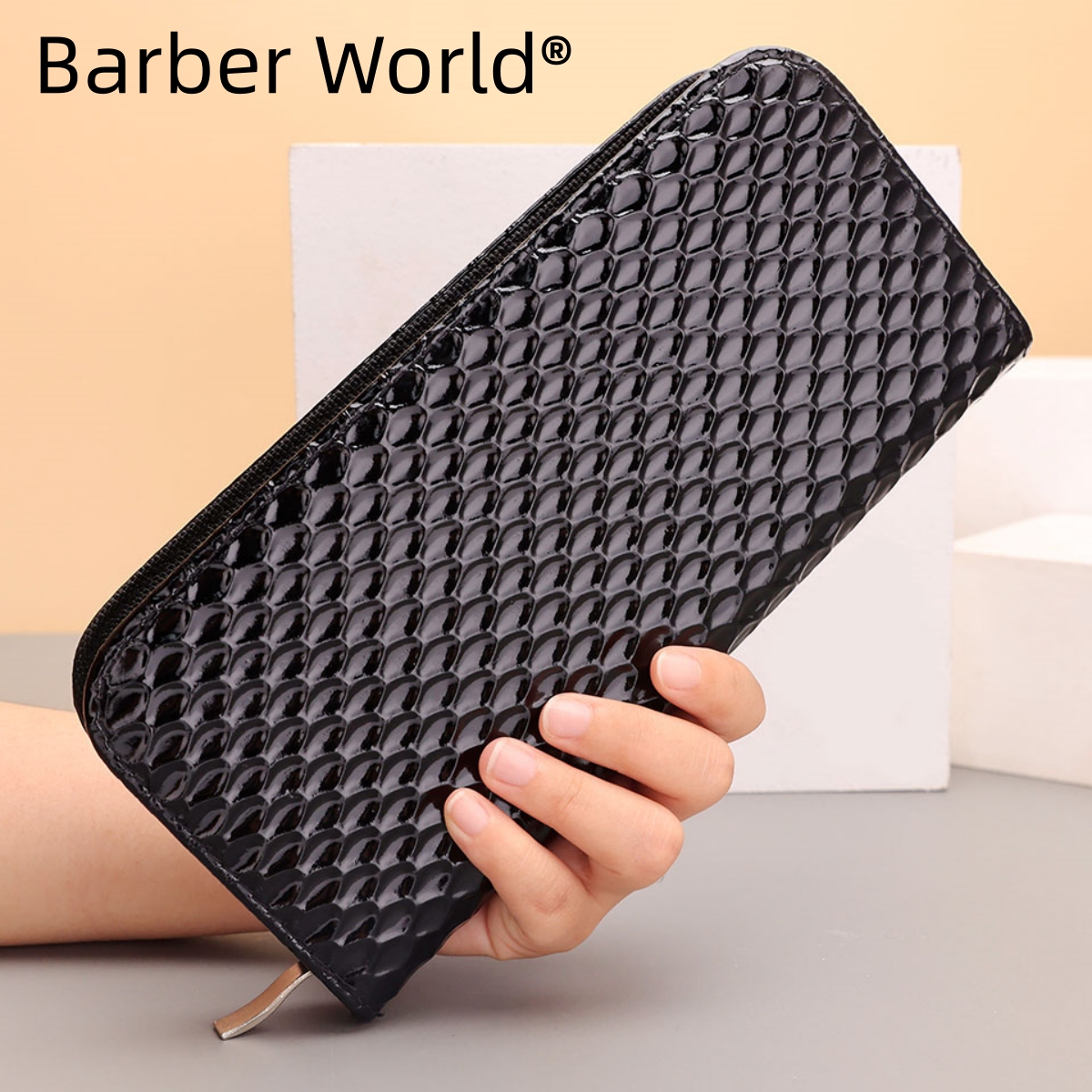 Best of PU Leather Scissors Storage Bag Professional Hairdressing Scissors Bag Pet Shears Case Waterproof Hairstyling Shears Case Reviews & Tips