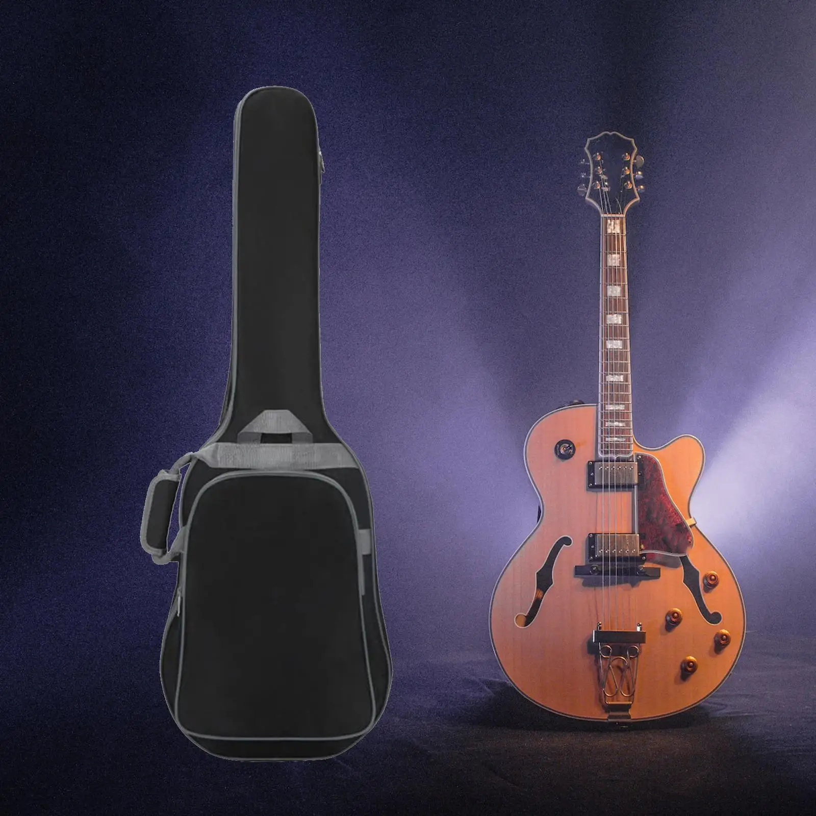 Electric Guitar Bag with Pockets Carry Case Guitar Gig Bag Water Resistant for Outdoor Stage Travel Beginners Gifts