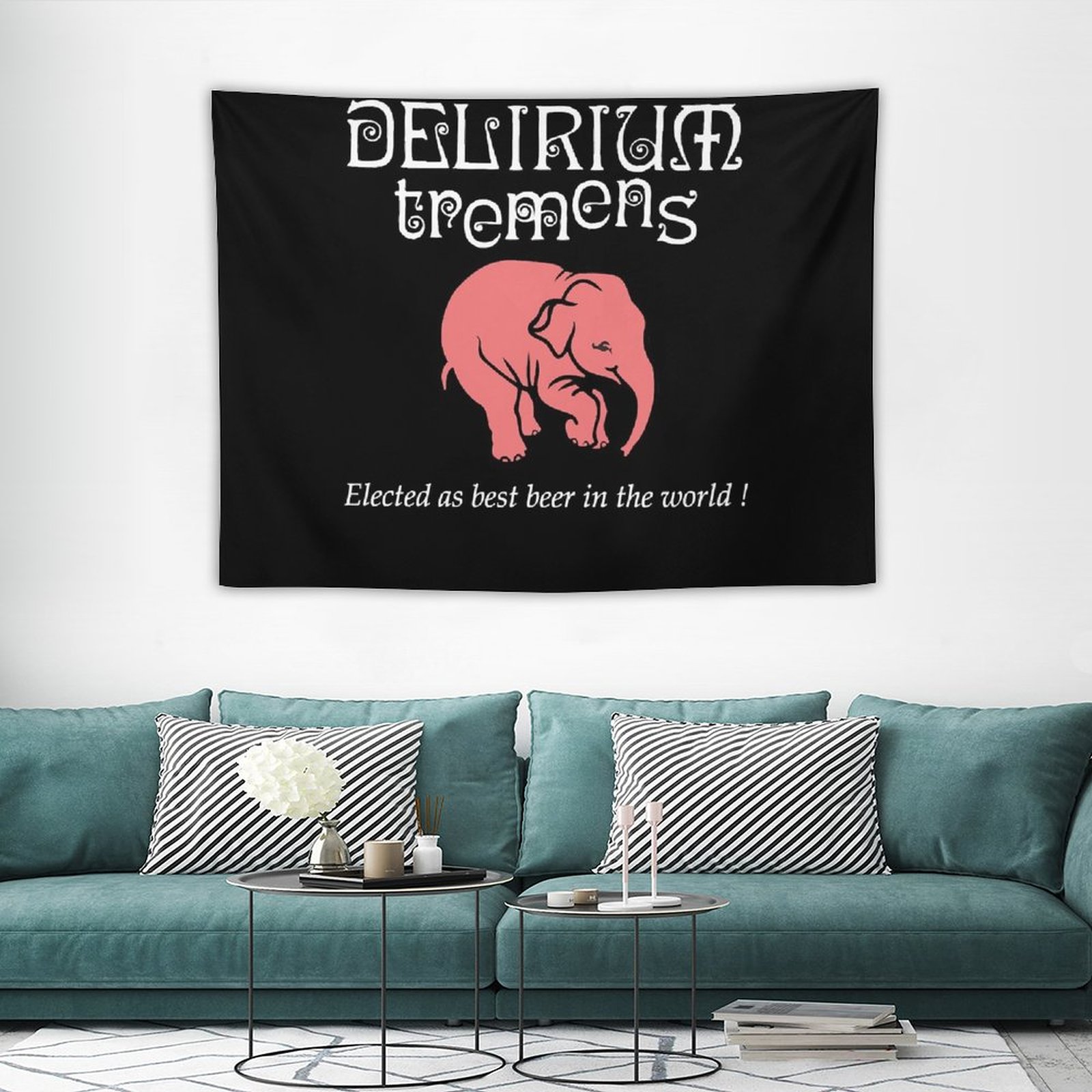 Delirium Tremens логотип товара, винтажный гобелен, украшения для дома,  Настенный декор, украшение для комнаты | AliExpress