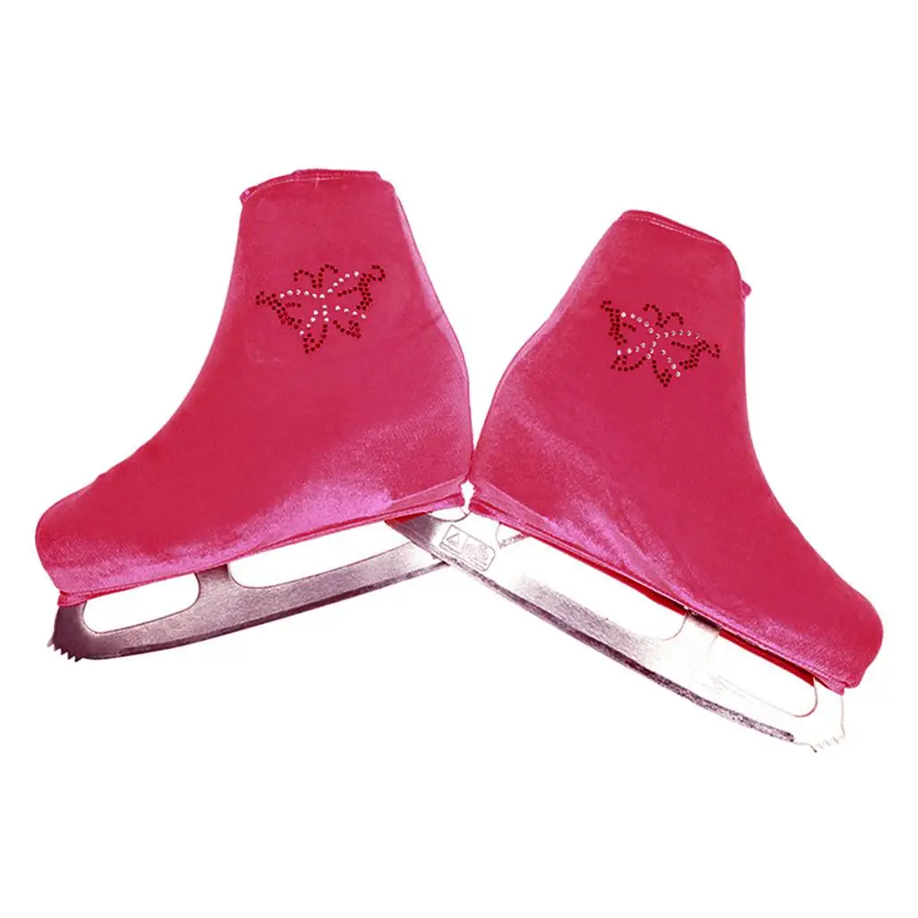 Pair Figure Ice Skating Boot Covers Protector Overshoes for Girls Women