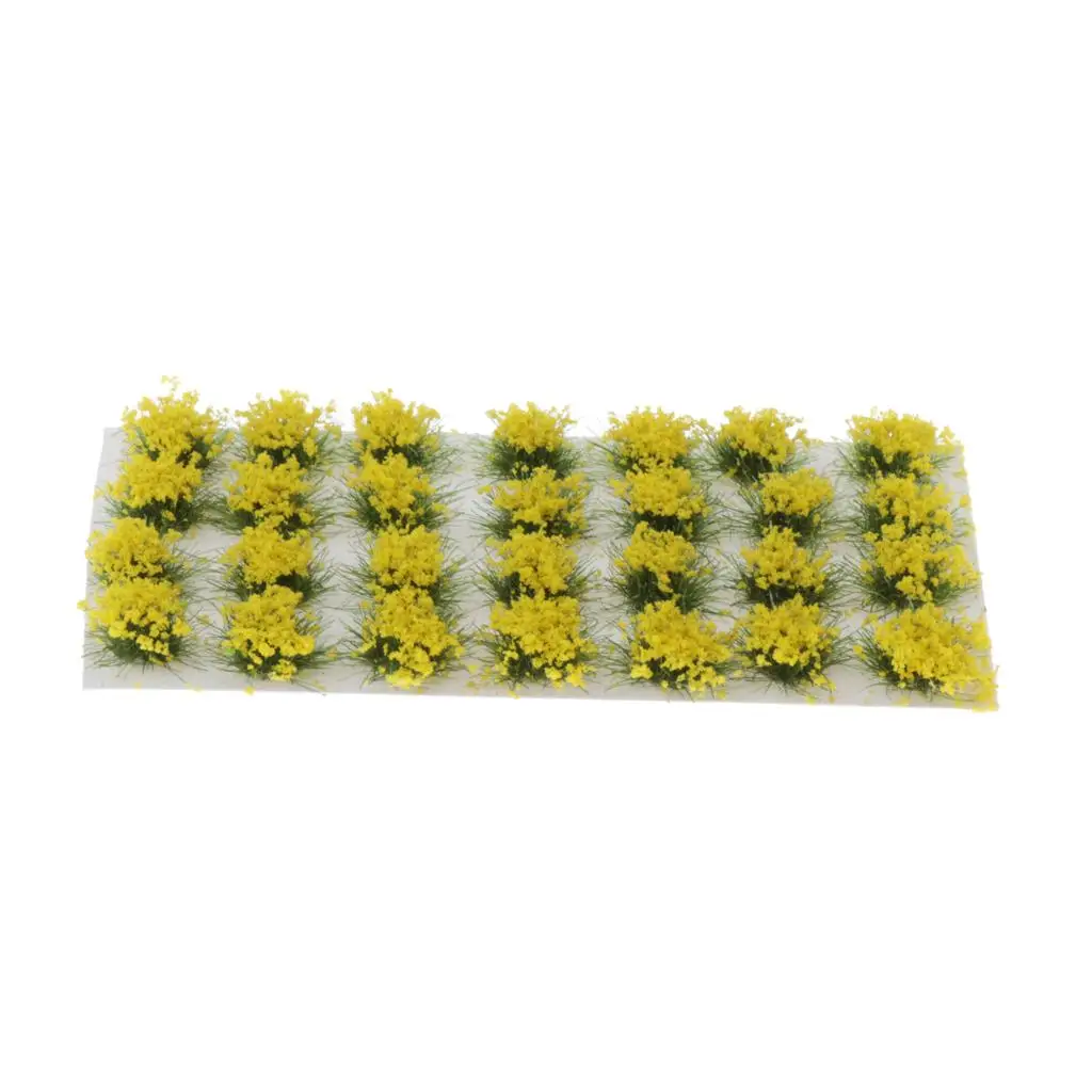 Packs 8mm Model Static Grass   Flower Tufts for Miniature  Landscape DIY Artificial  Table Scenery Railway Layout