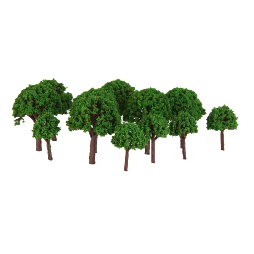 50pcs Cedar Model Trees 3cm,  for Diorama Scene, Projects, , Wargame Scenery Building