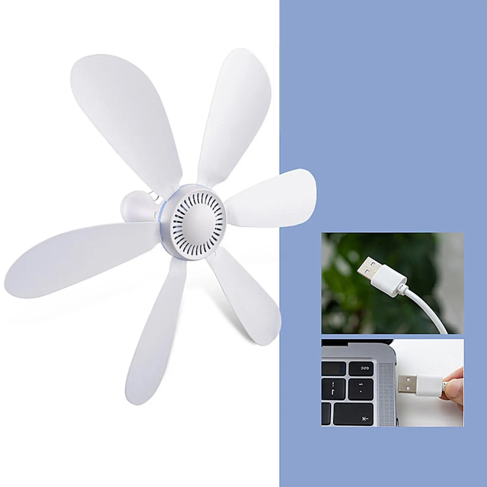 Ceiling Fan with Remote Control Vintage Breeze Fan Low Noise for Home Tent