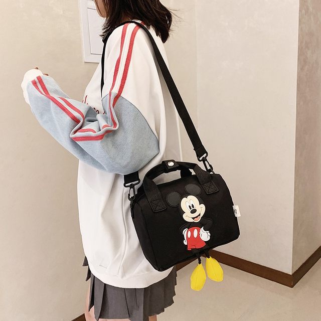 Disney Mickey Mouse Children's Mini Shoulder Bag Shanghai Disneyland Minnie  Red PU Leather Girls Messenger Bag Backpack