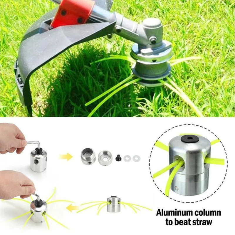 Title 5, Aluminum Grass Trimmer Head With 4Lines Brush C...