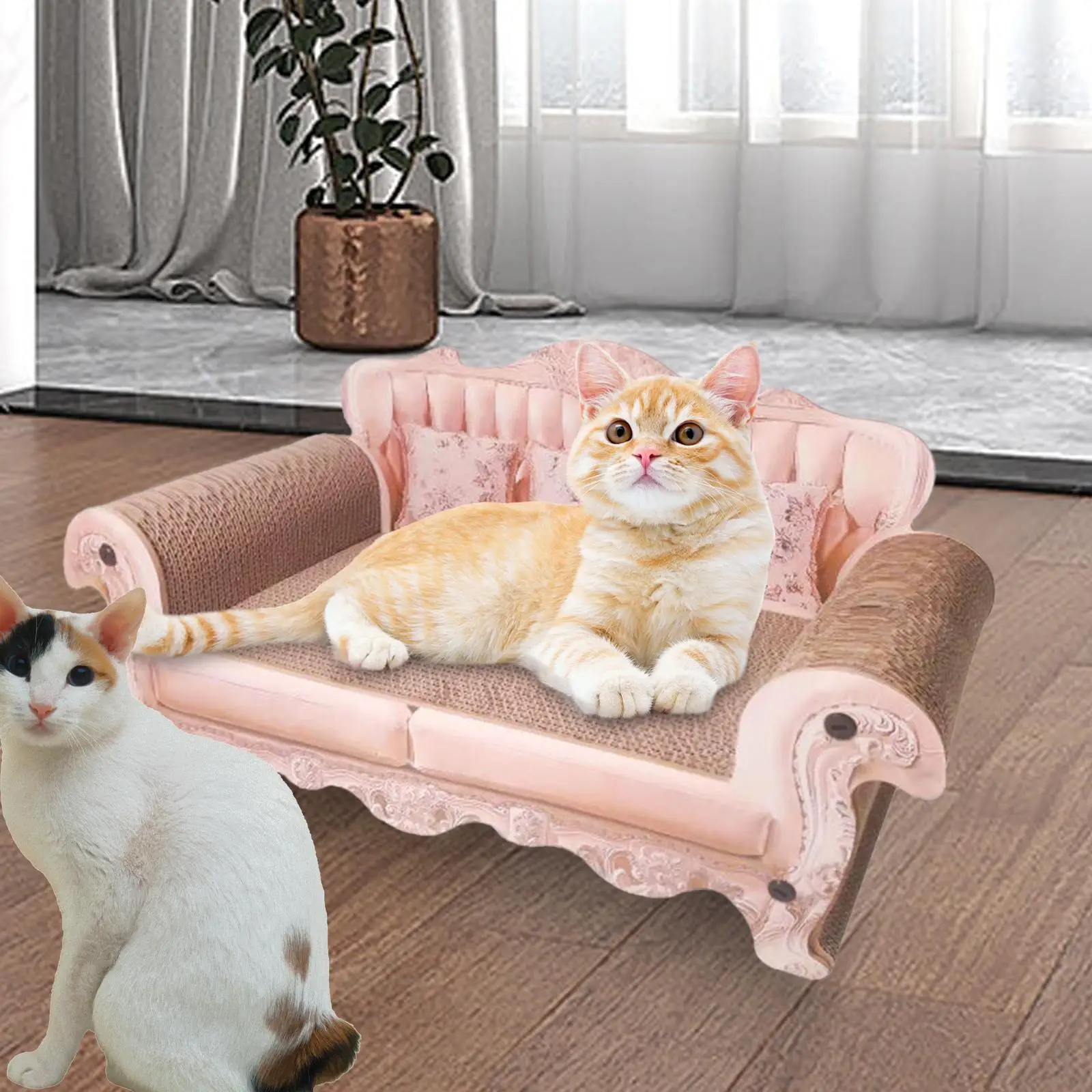 Cat Scratching Board Claw Scratching Board Activity Toys Cats Nest Grind Claws Cat Bed Cats Scratcher Pad for Kitten Indoor
