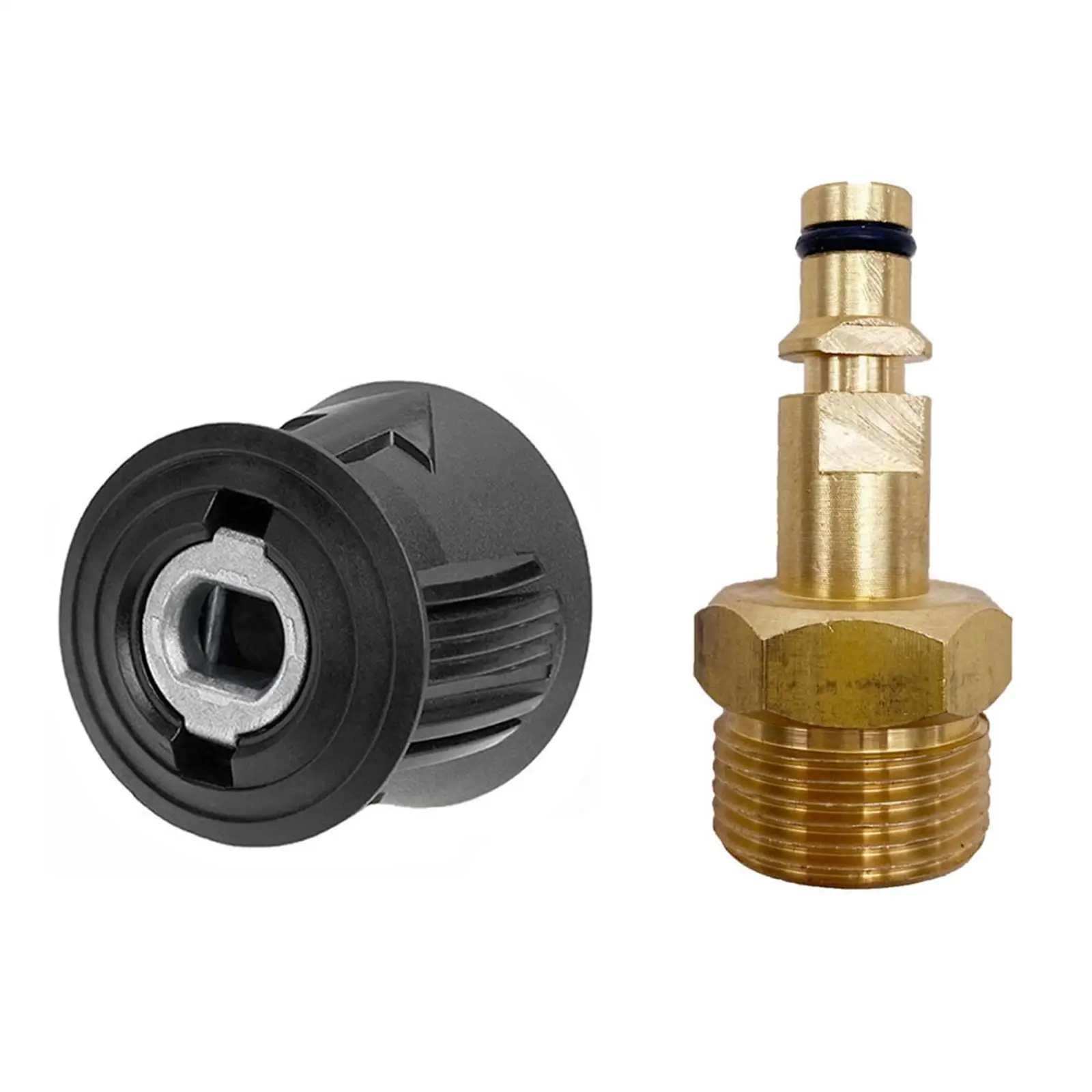 2 Pressure Cleaner Hose Adapter Quick Connector Copper Pressure Washer Adapter for K Replacement Kits Home Garden