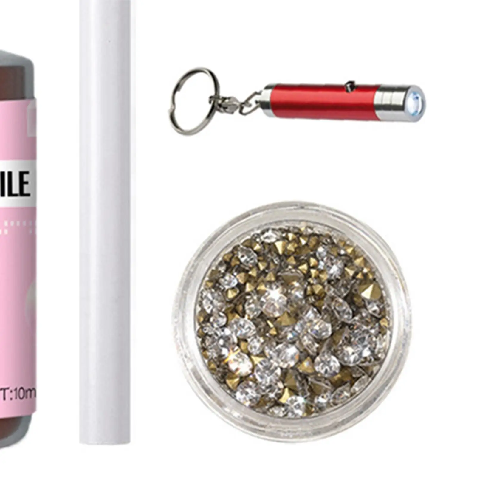 DIY Gems Kit with Glue Light & Gems Oral Ornaments Crystal Set