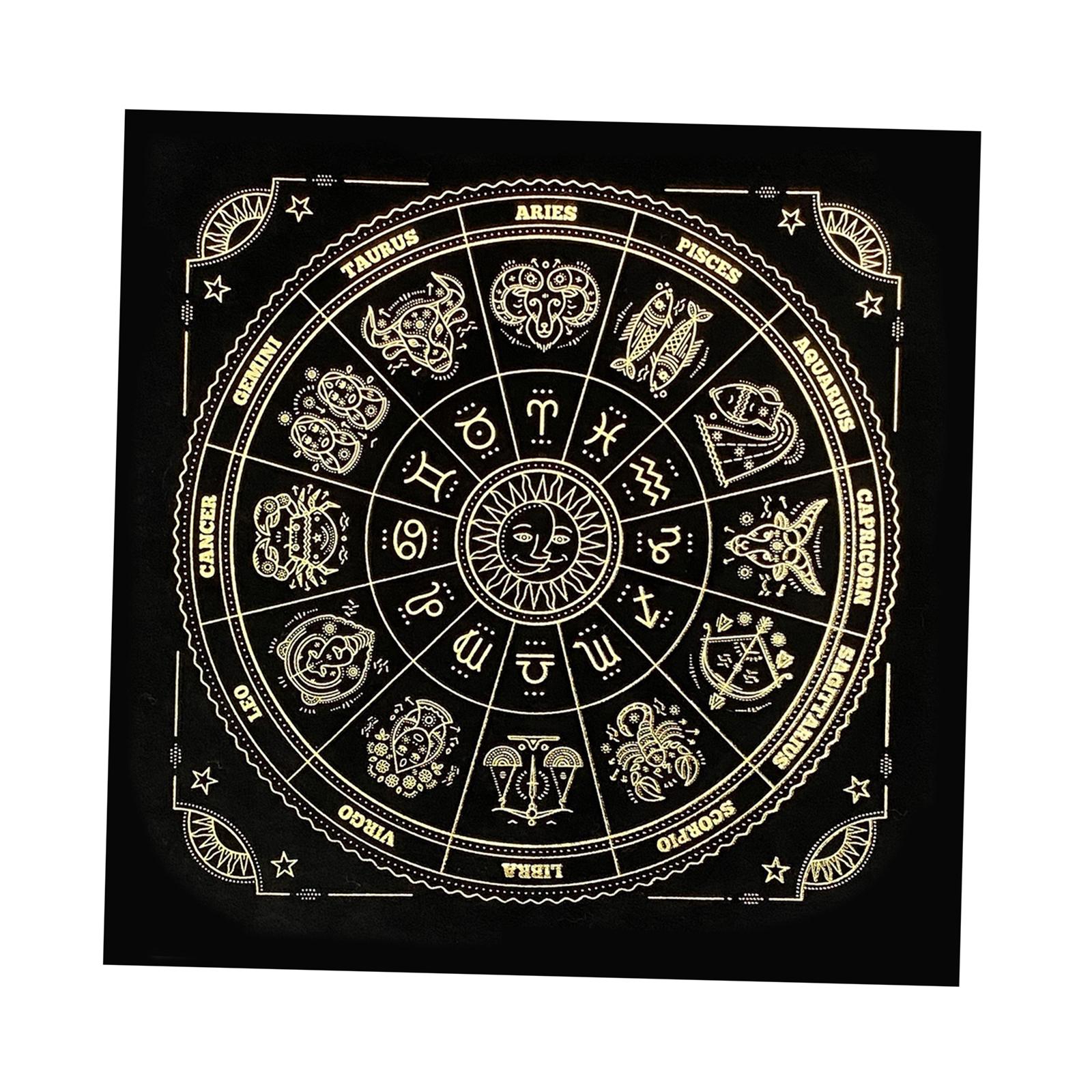 Altar Card Cloth Board Game Oracle Cards Pad Tapestry Velvet Divination Cloth Astrology Divination Cards Table Cloth