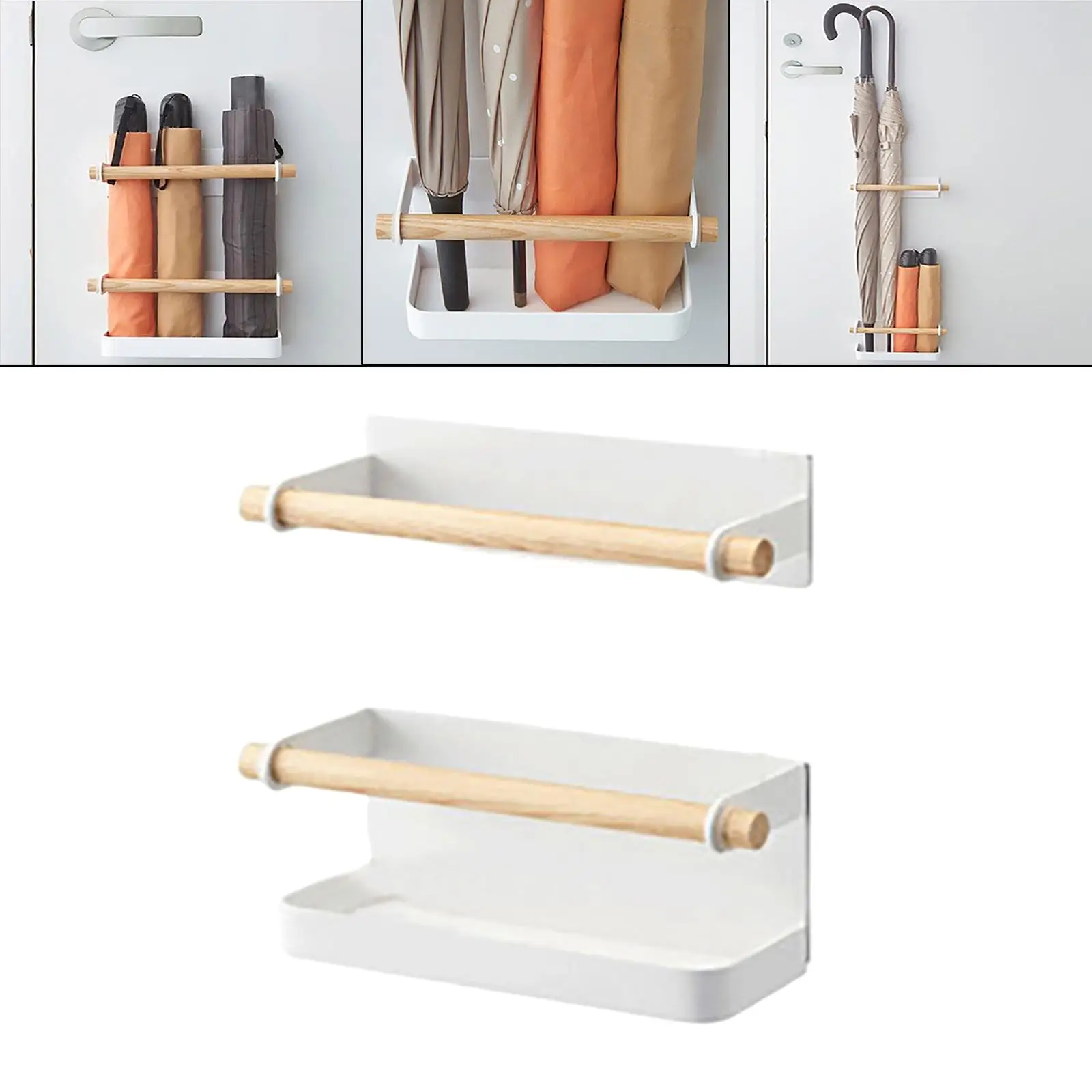 Magnet Umbrella Rack Decoration Dish Freestanding Hanger Adjustable Geometric Organizer Saving for Household Sticks Towel
