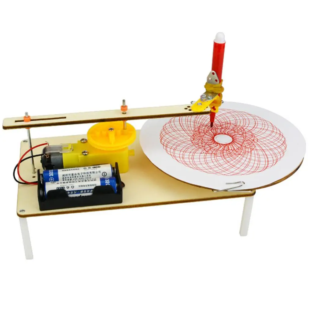 Electric Plotter Drawing Robot, Electronics Toy Scientific Education Material