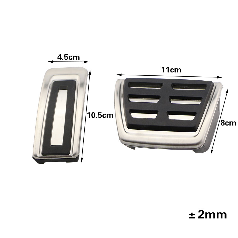 Stahl Auto Auto Pedale Fuß Kraftstoff Bremse Kupplung Abdeckung für Volkswagen VW Passat B8 Golf 7 Tiguan 2017-2022 für Seat Leon 5F MK3 – Detail 3