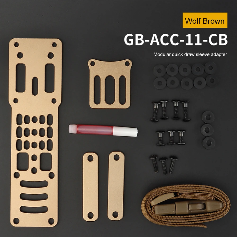 Modular Holster Adapter Aluminum Alloy Platform Hunting Holster Quick Pull Adjustable for Hunting Airsoft Camping Accessories
