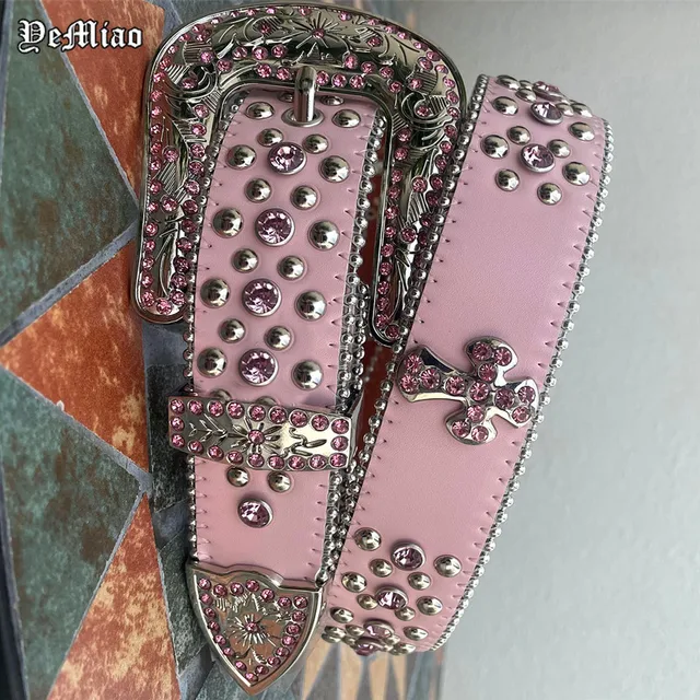 Wholesale 2021 Designer Ceinture Homme Diamond Studded Lady Waist Belts  Western Man Jean Bling Crystal Rhinestones Custom Designer Belt From  m.