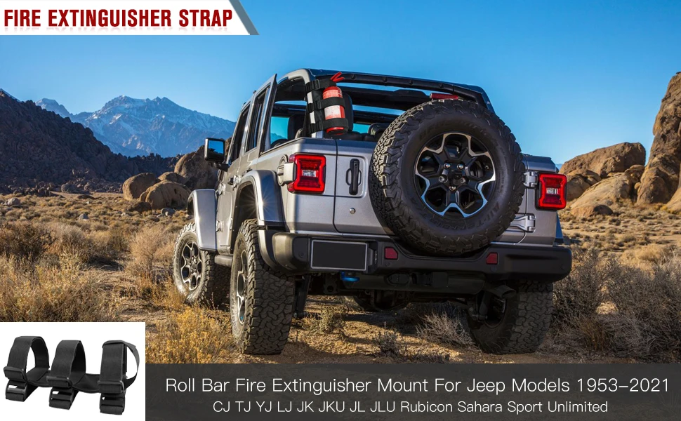 Fire Extinguisher Mount for Jeep Wrangler Models