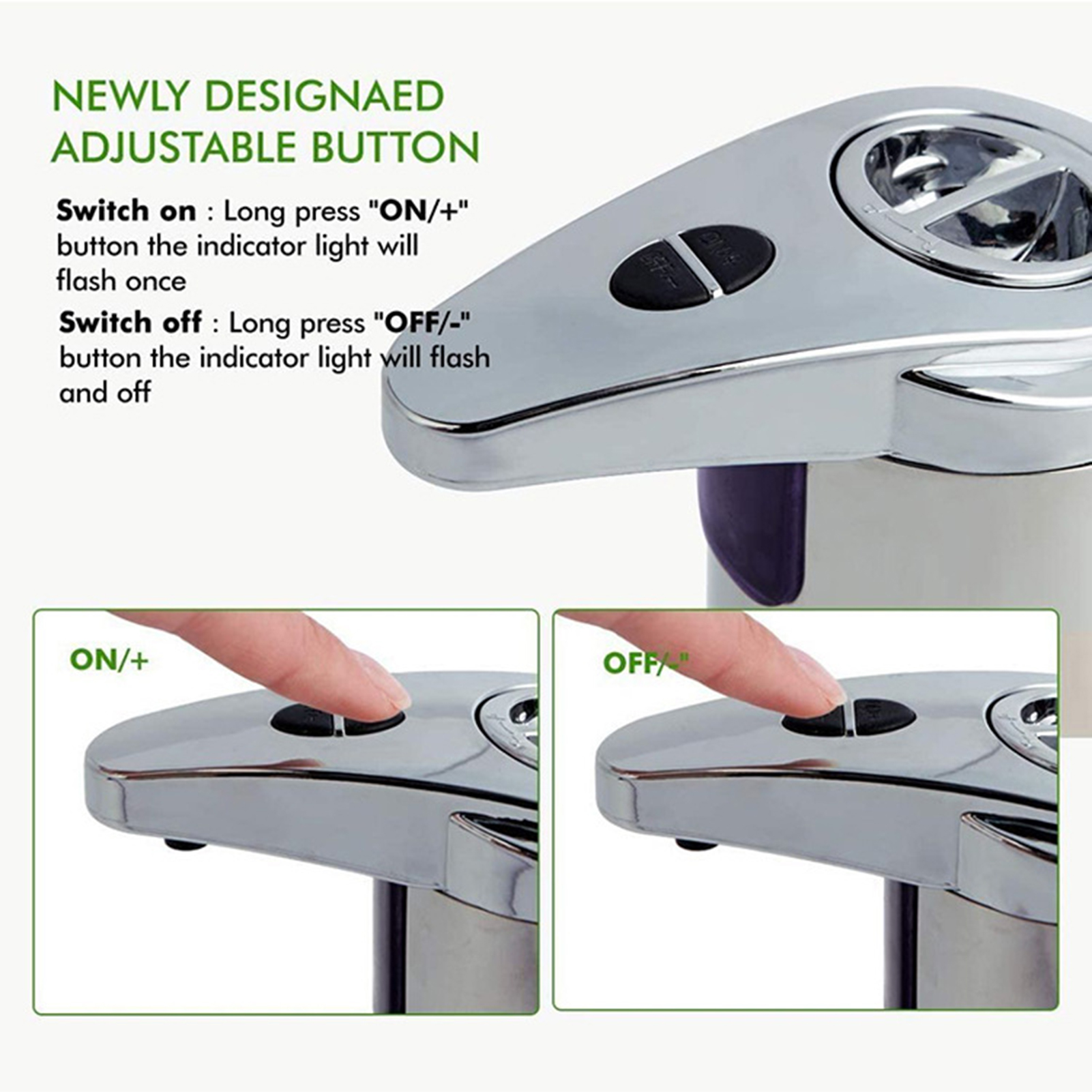 Automatic Touchless Soap Dispenser Aço Inoxidável Motion