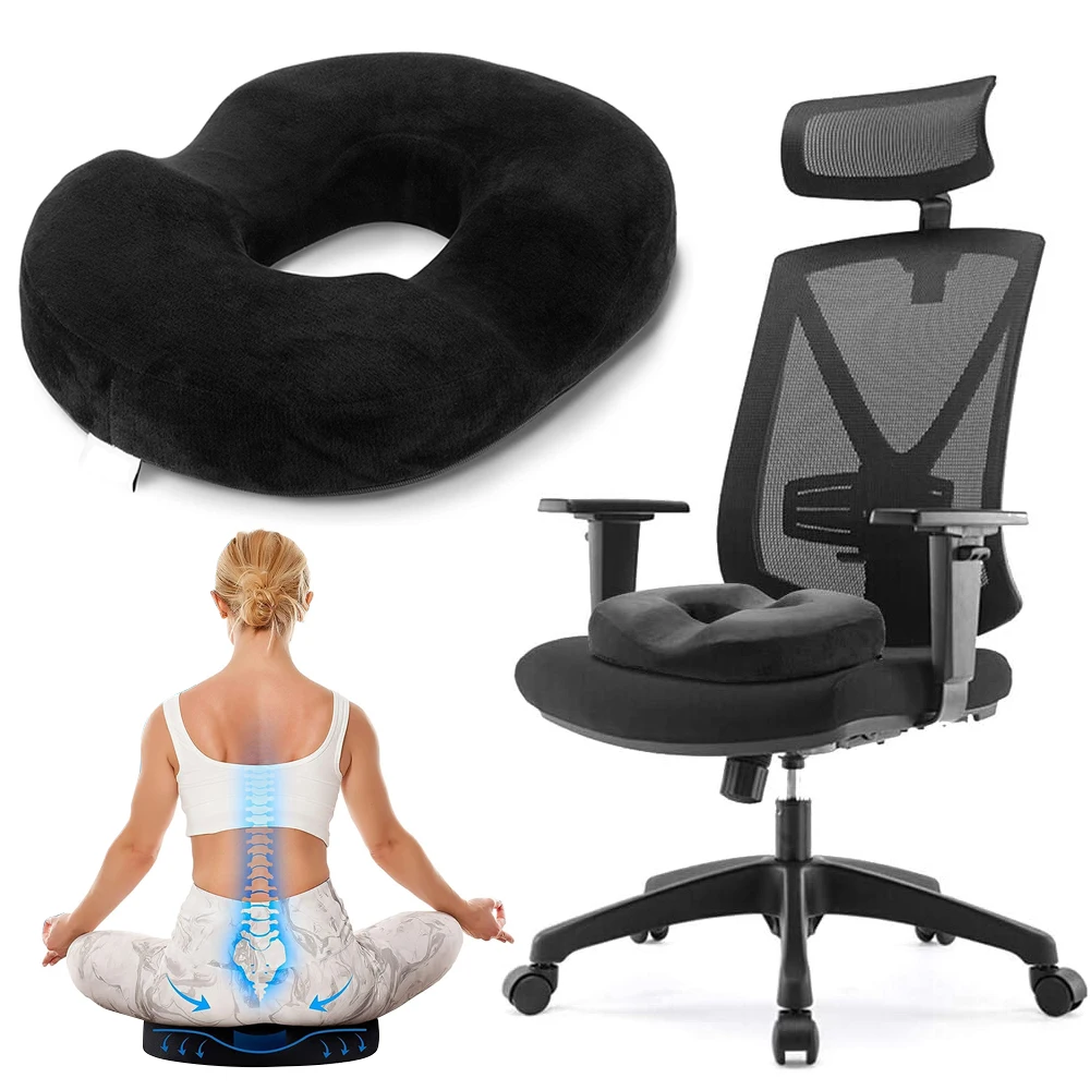 Donut Pillow for Tailbone Pain Relief, Donut Cushion for Pregnancy and After Surgery Sitting Relief, Seat Cushion for Desk Chair