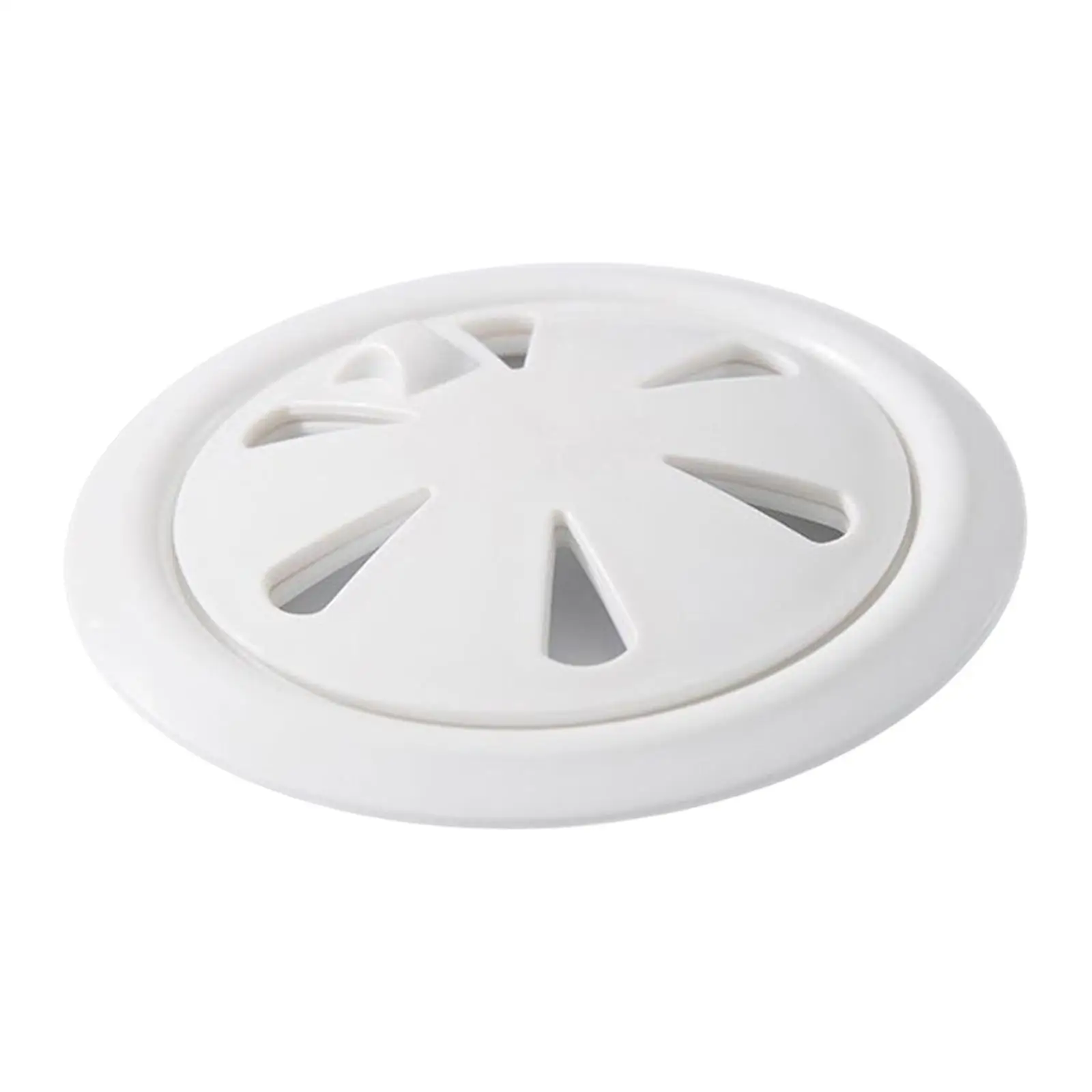 Shower Drain Catcher Round Easy Suction Cup PP Flat Strainer Filter Stopper for Sink Bathtub
