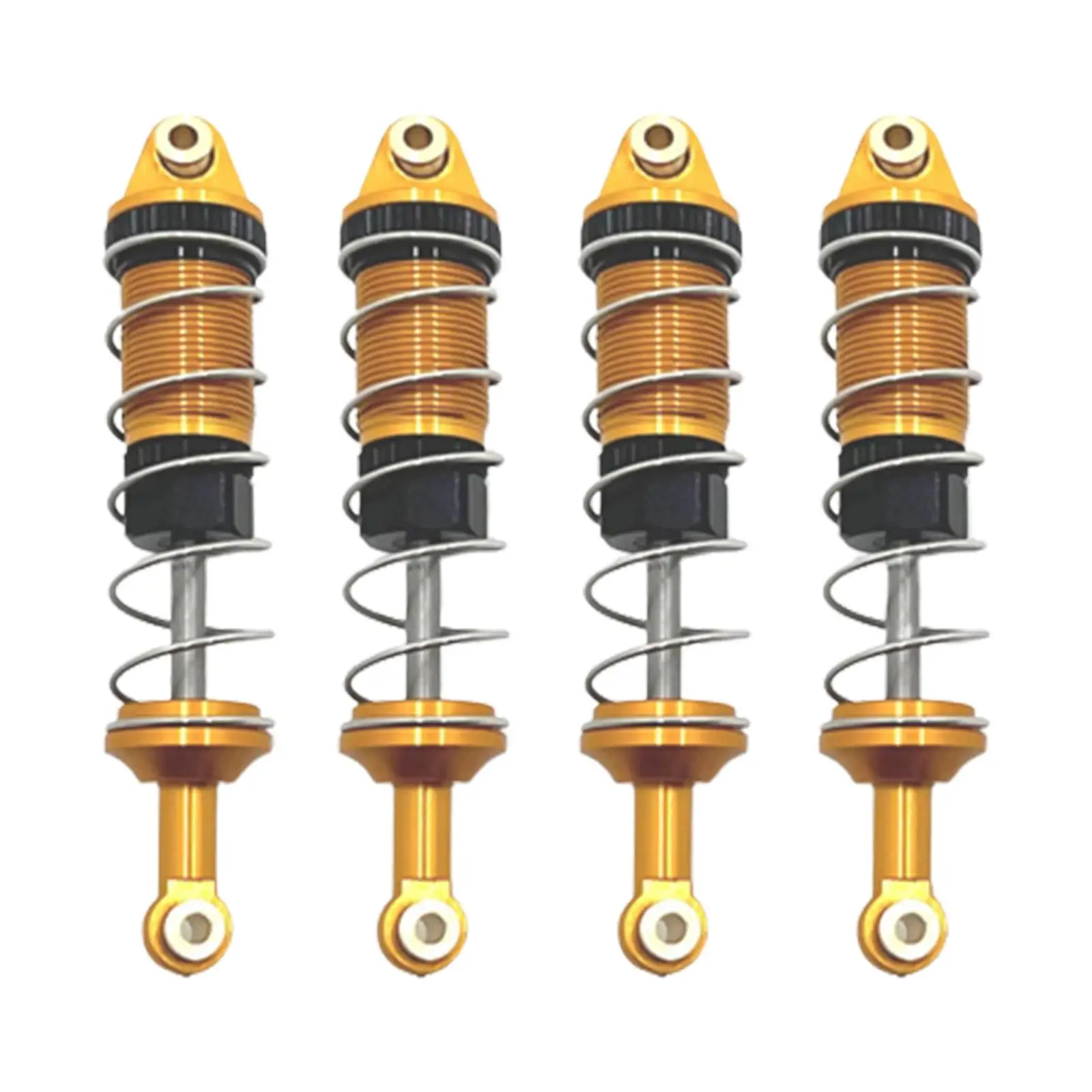 4 Pieces RC Car Shock Absorber Front and Rear RC Shocks Damper Upgrade Parts for 16207 16210 H6 1:16 Vehicles RC Car