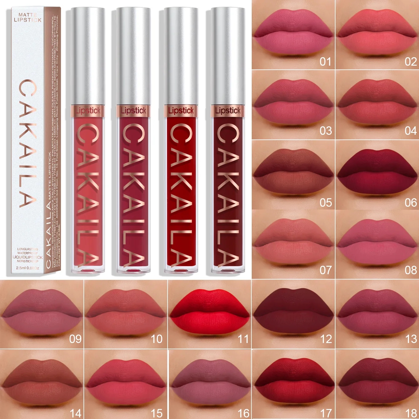 Best of 18 Colors Matte Lipgloss Wholesale Cheap Liquid Lipstick Makeup Lip Color Batom Long Lasting Sexy Red Pink Nude Lip Gloss Bulk Reviews & Tips