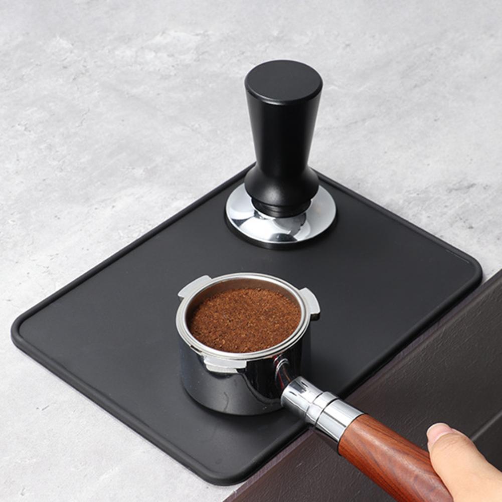 Durable Espresso Tamper Pad Non Slip Tamping Easy to Clean Espresso Coffee Tamper Corner Mat