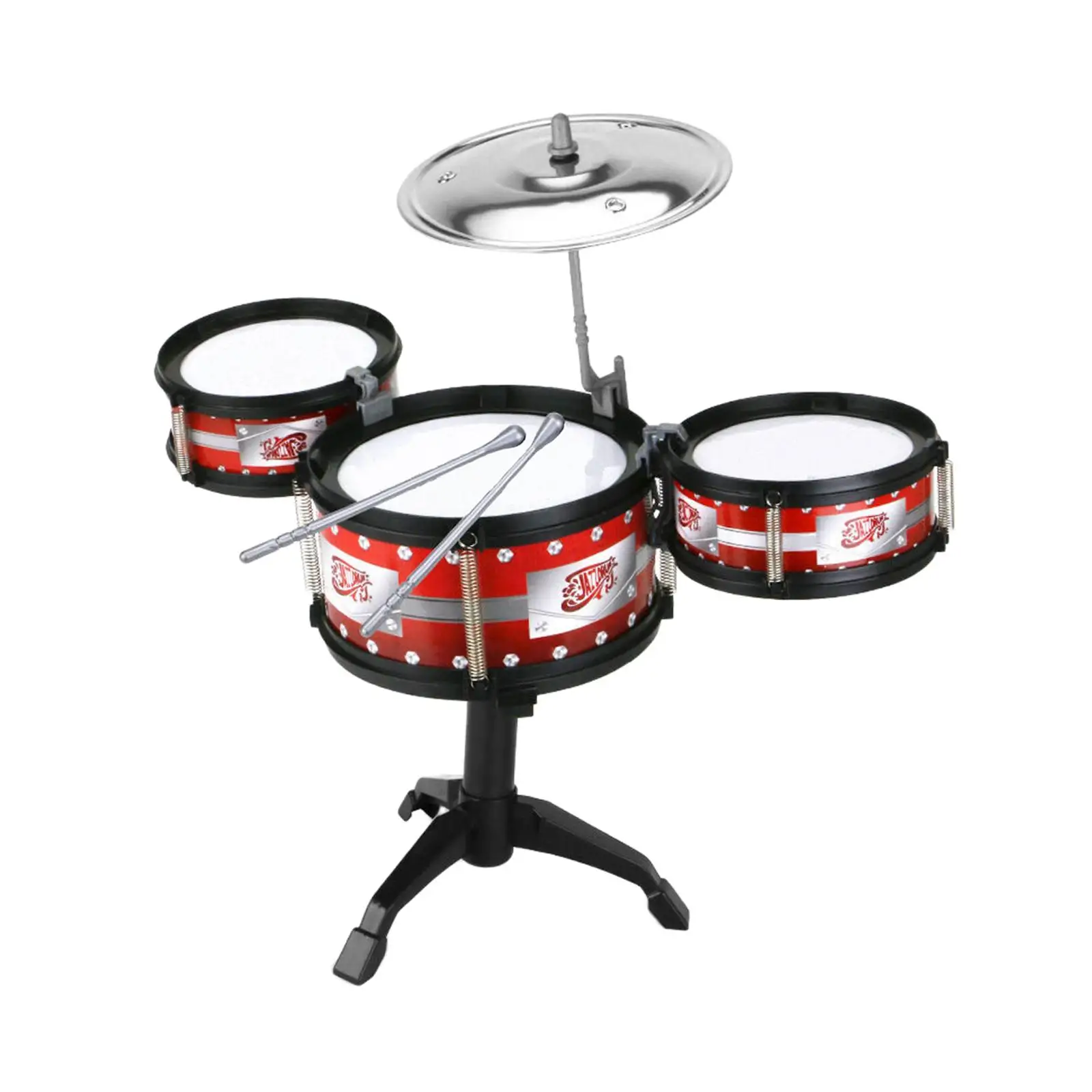 Toddlers Jazz Drum Set Playing Rhythm Beat Toy Percussion Toys Kids Drum Set for Children Girls Boys Kids Beginners Kindergarten