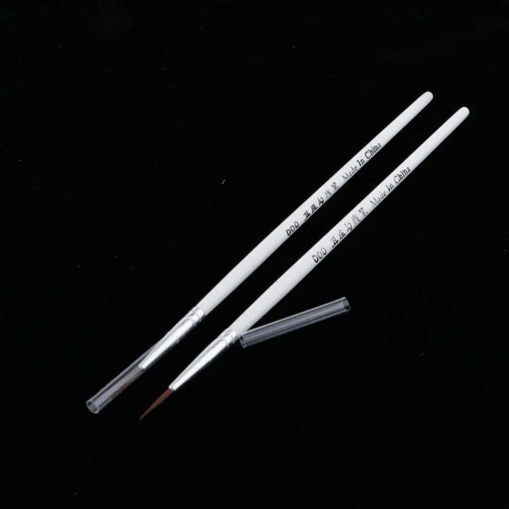 100pcs Line Drawing Brush Nylon Modeling Brush Eyeliner Brush Dotting Pen