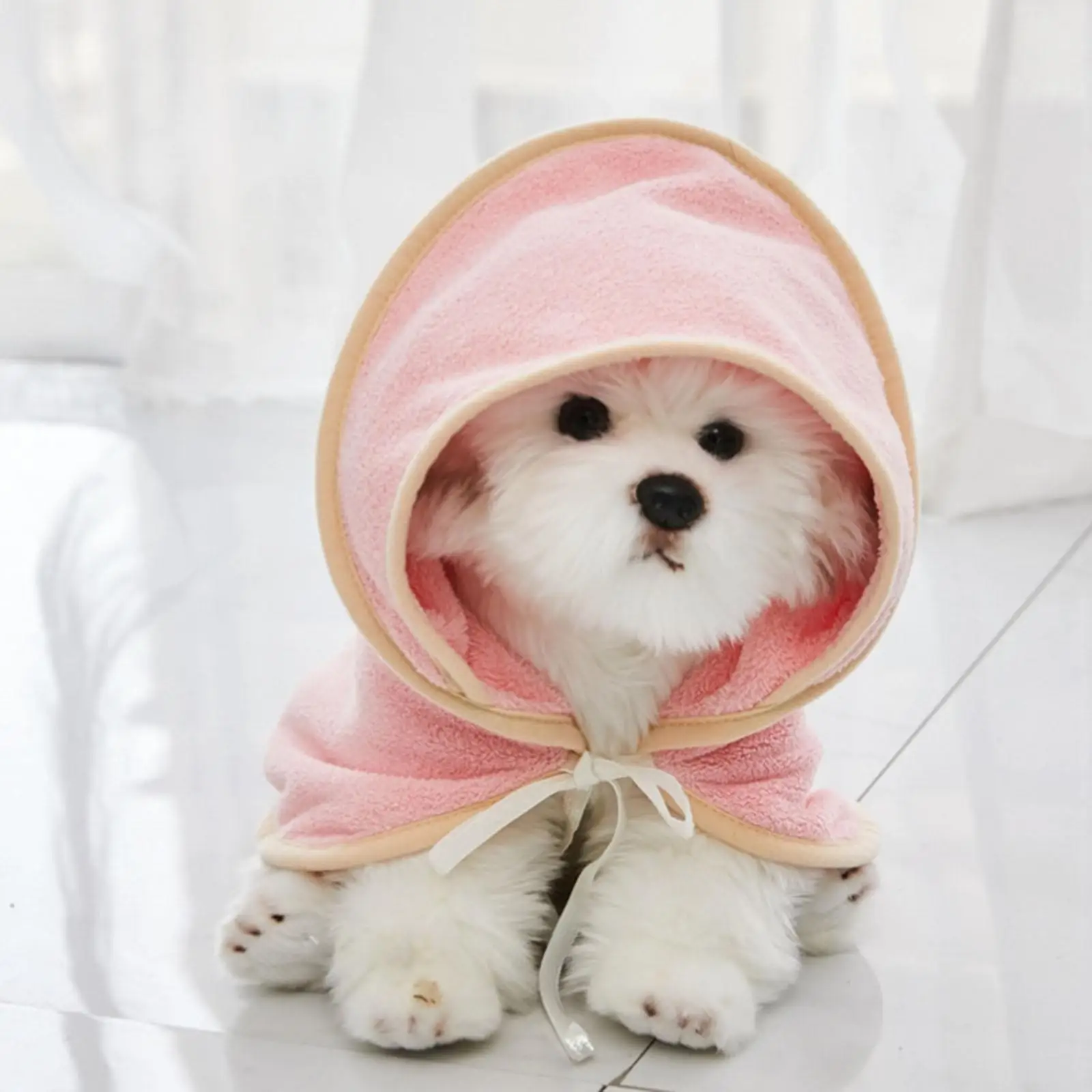 Soft Dog Bathrobe Pet Drying Towel Super Absorbent Microfibre Clothes Bath Robe Hoodies Grooming Accessories