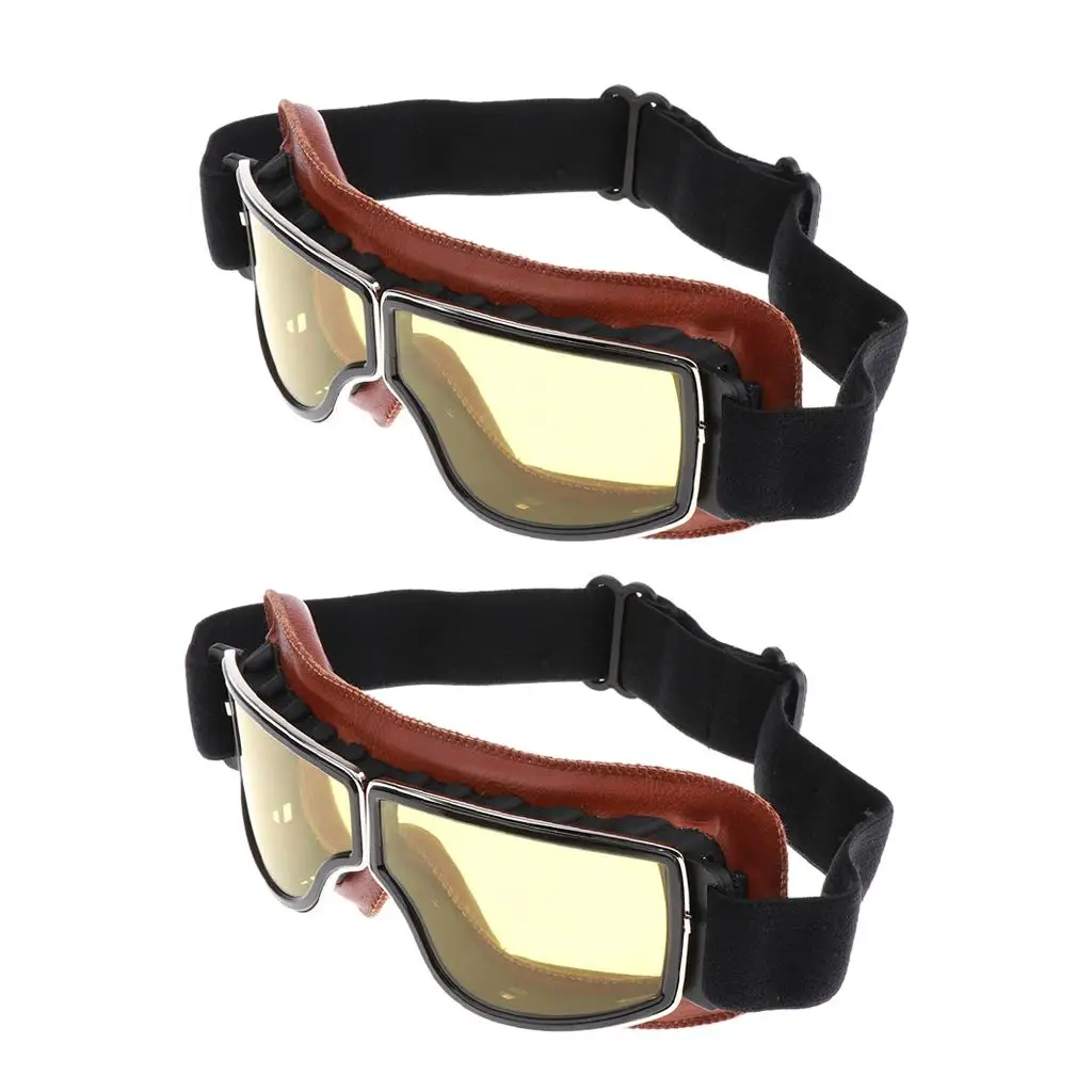2Motorcycle Retro    For     Cruiser Riding Brown