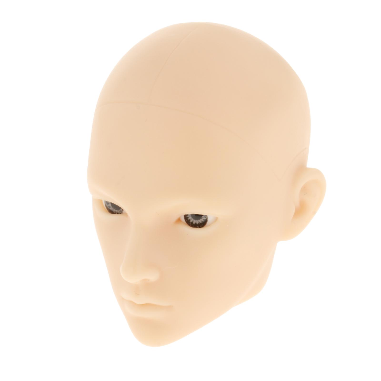 1/6  Dolls Head Shape with Gray Eyes Make Yourself Practice Toys