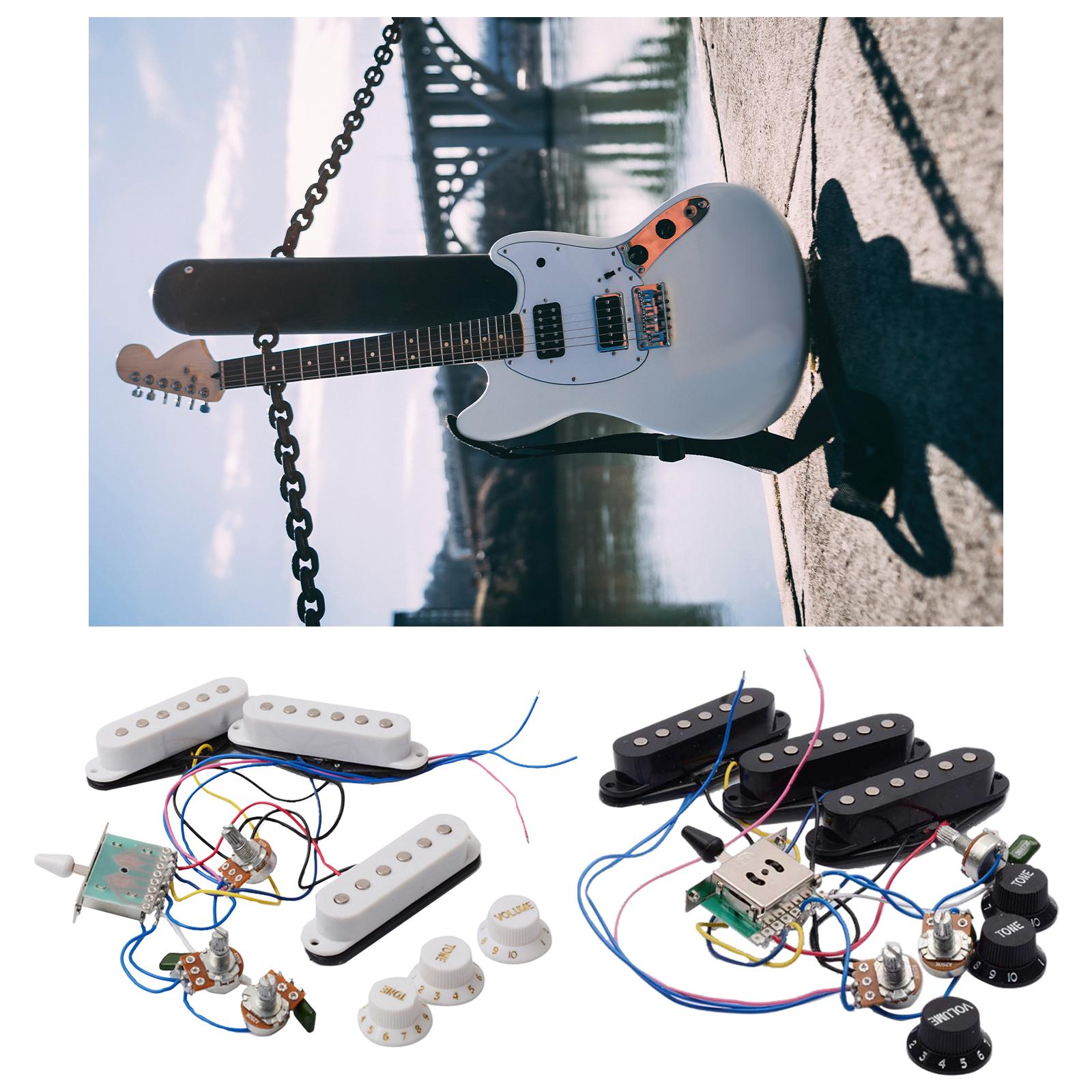 Electric Guitar Pickups with Pickup Potentiometer Passive Pickup Complete Line Circuit for ST Electric Guitar Instrument Parts