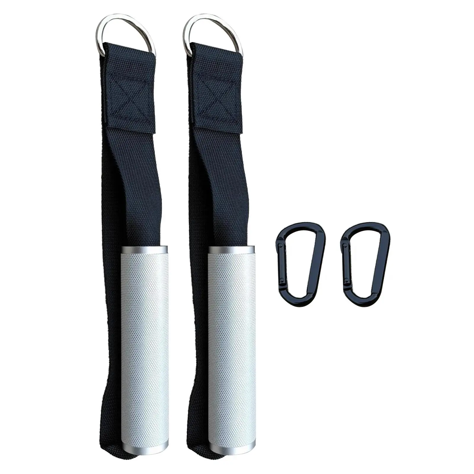 2 Pieces Gyms Handles Metal Accs Cable Attachment Gymnastics Hanging Universal Exercise Device for Strength Trainer Pilates