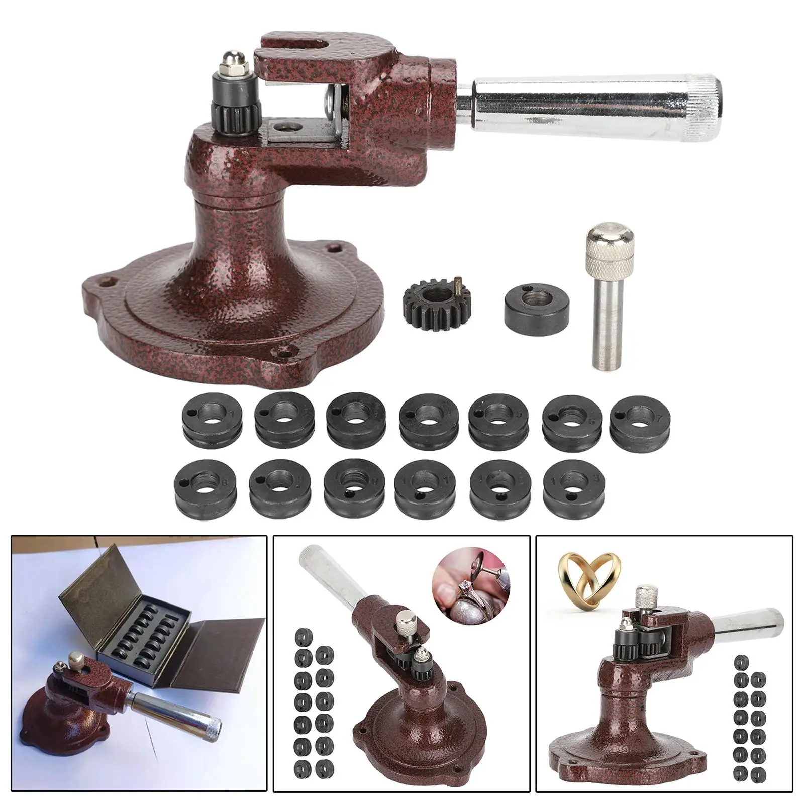 Iron Ring Stretcher Enlarger Size Adjustment Tool Ring Sizing Machine Bench Top Expander for Jewellers Jewelry Findings Jeweler