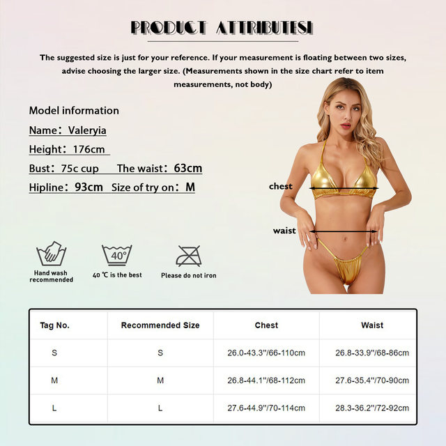 Womens Micro Mini Bikini Swimsuit Metallic Shiny Brazilian Biquini Halter  Lace-up Bra Top with Low Rise Thong Two-Piece Swimwear - AliExpress