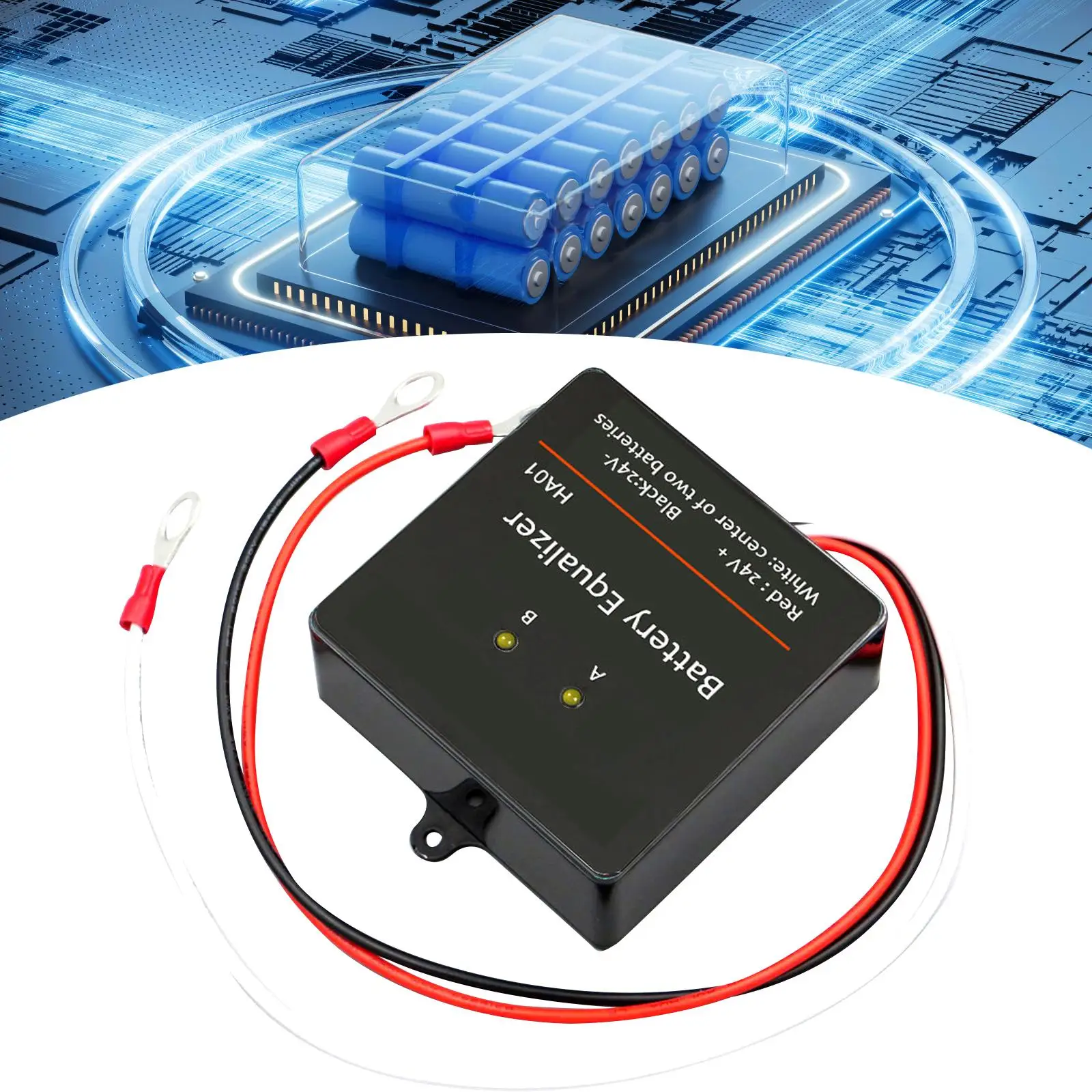 Voltage Regulator 24V with Indicator Light Battery Group Extend Battery Battery Equalizer for Motorcycle Controller Boat