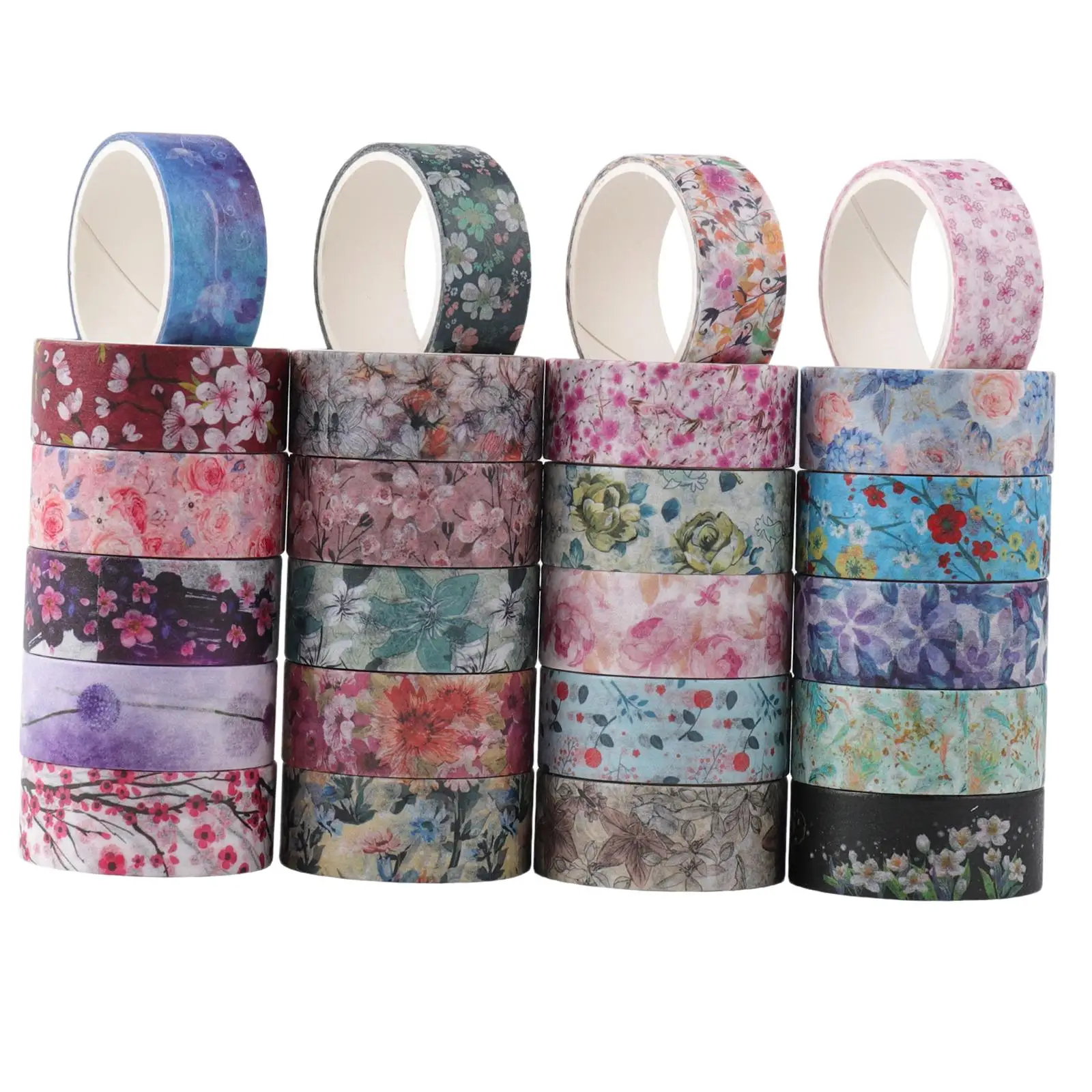 24 Rolls 2 meters Washi Tape Masking Tapes  Decoration Supplies for DIY  Card Gift Box Wrapping 