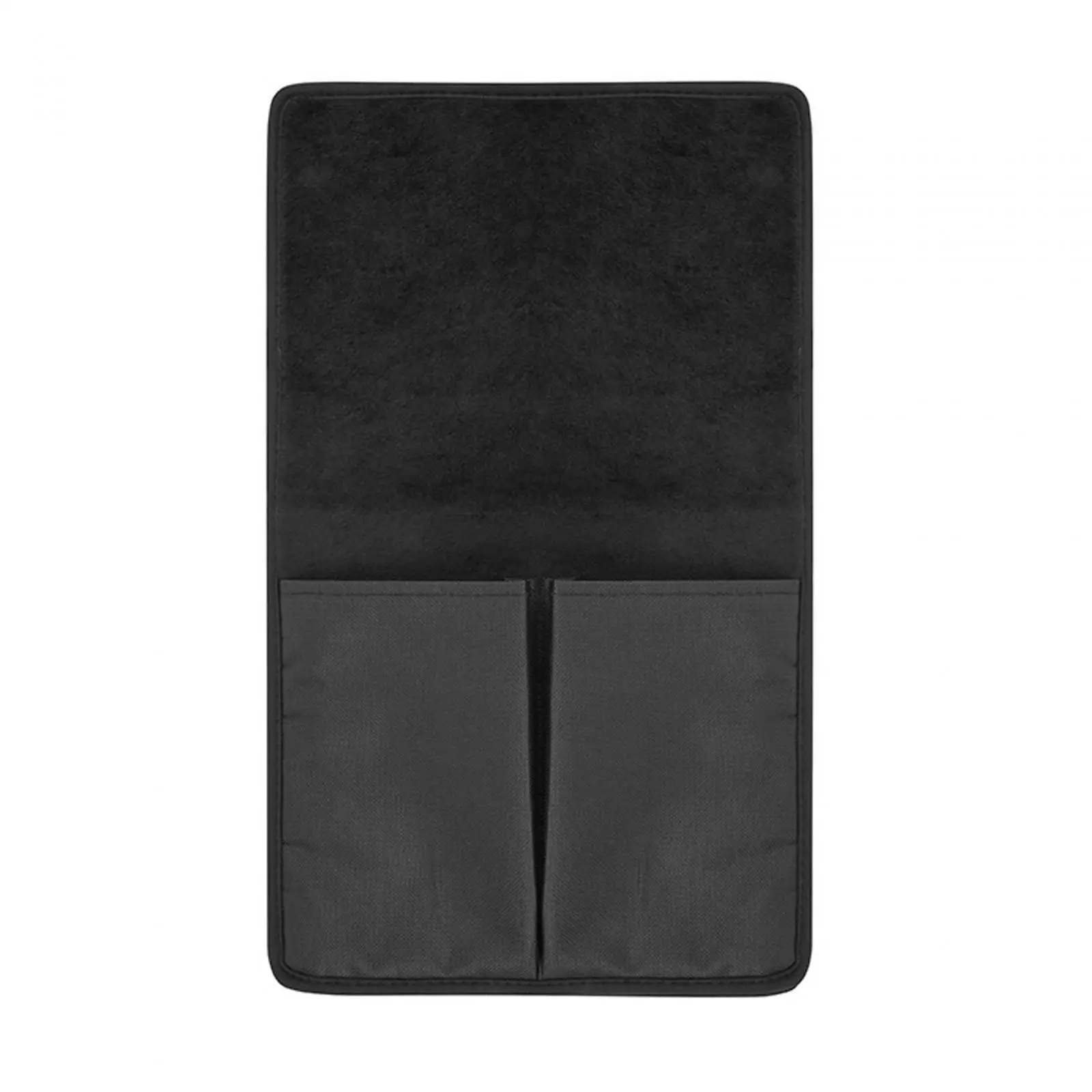 Wheelchair Armrest Pouch Cup Holder Phone Holder Bag Accessories Pouch Chair Side Bag for Pen Remotes Glasses Phone Black